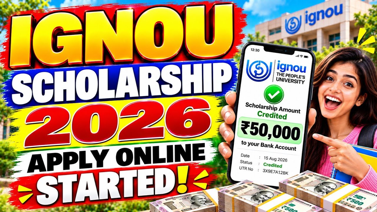IGNOU Scholarship 2026-27 Eligibility Check | Don't Apply Before This