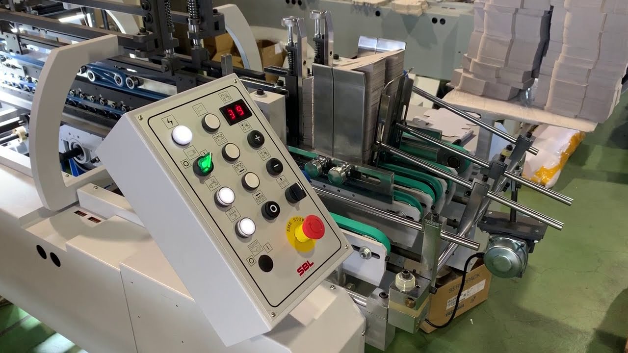 TS-550WL High Speed Folding and Gluing Machine with new optional features