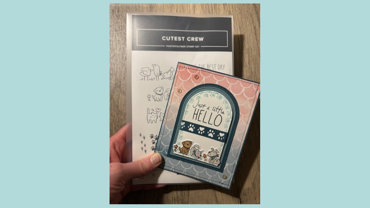 Cutest Crew Sneak Peek Card Tutorial | Just a Little Hello with Everyday Arches