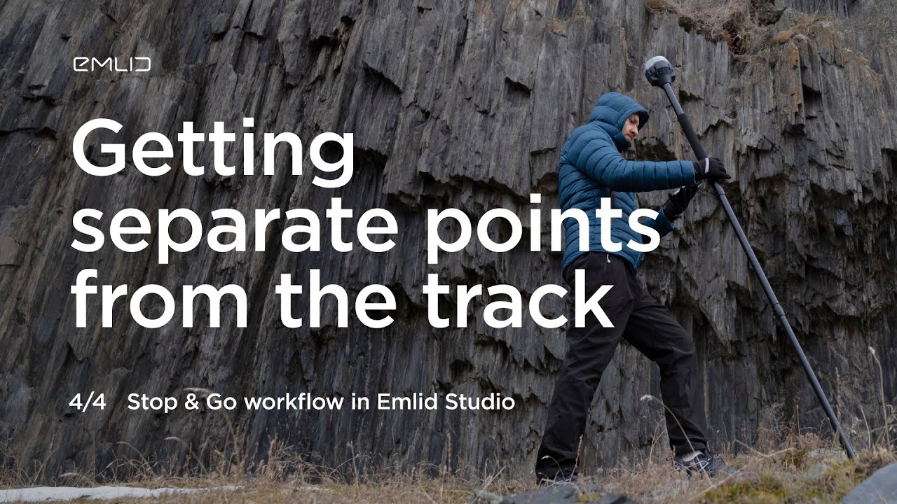 Постобработка в Emlid Studio. Получение отдельных точек из трека.