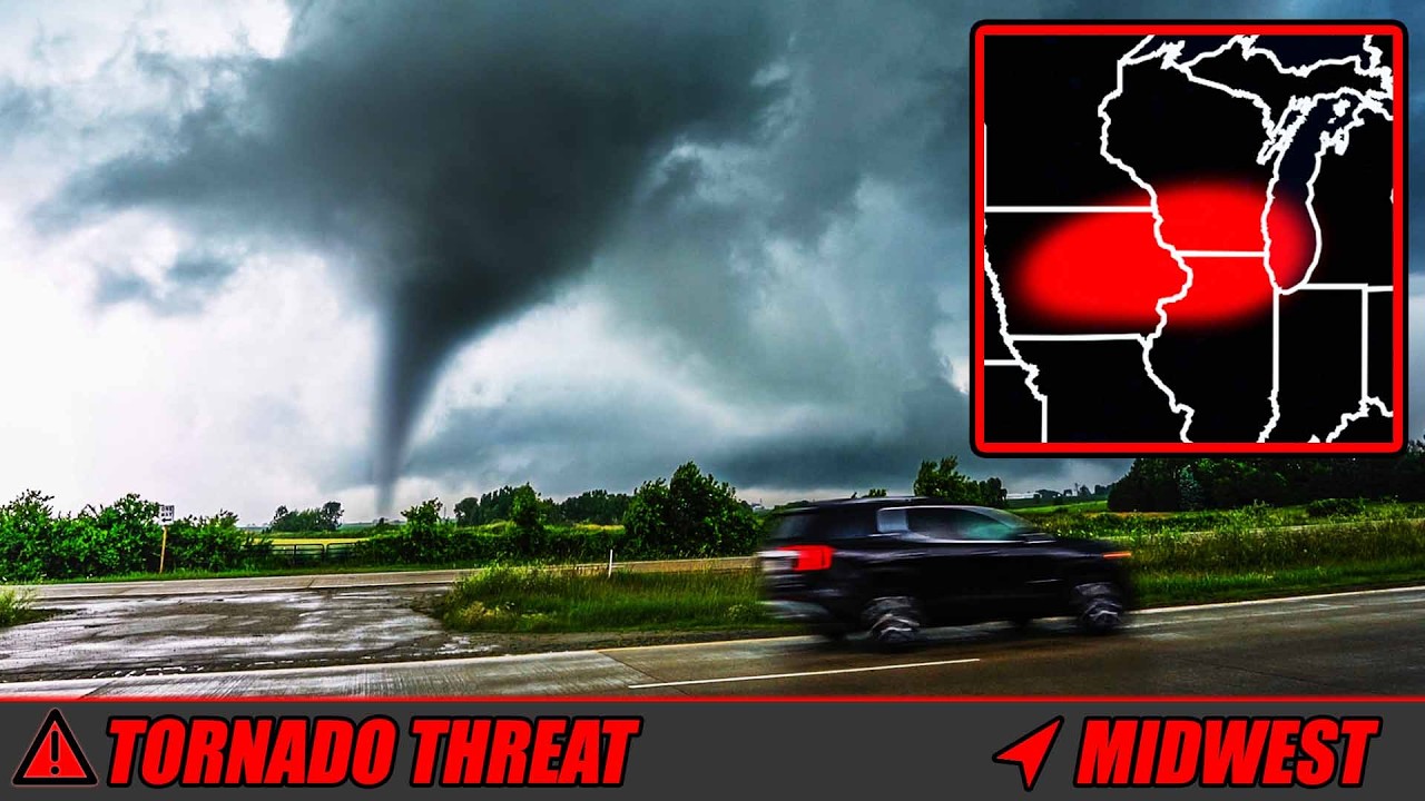 Tornado Threat In The Midwest! - Live Storm Chasers