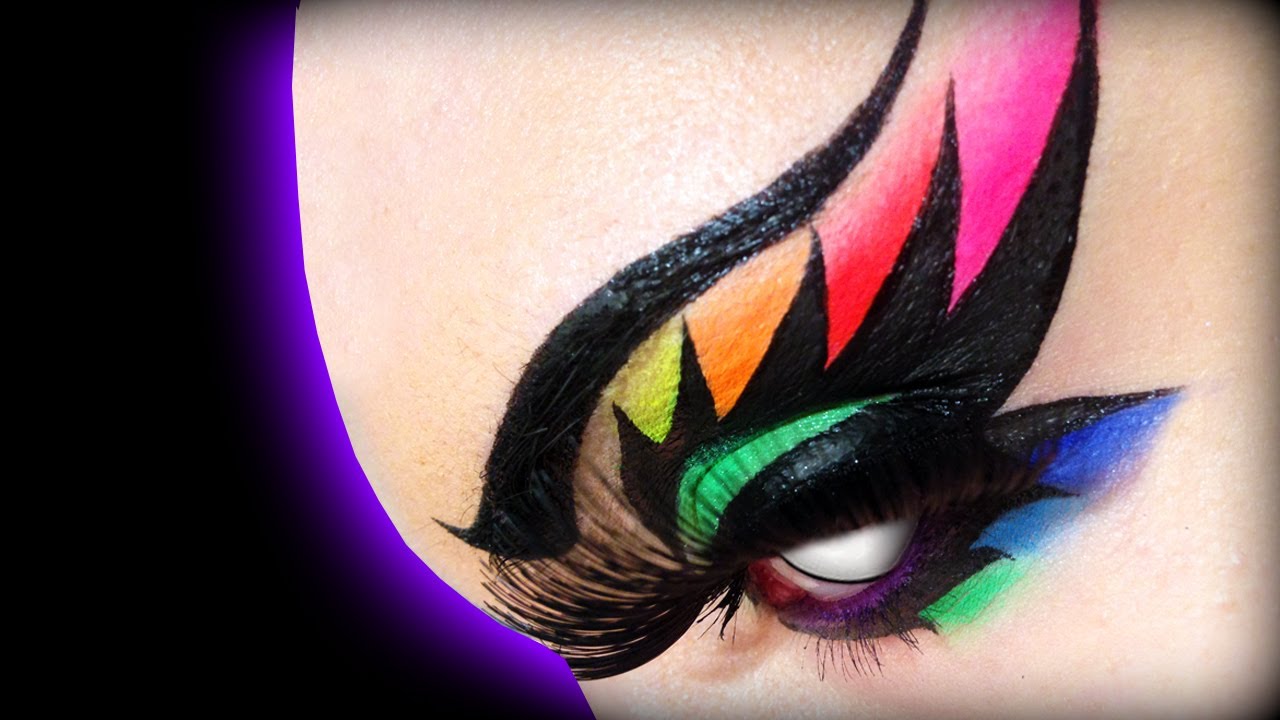 Carnival/Carnevale/Halloween Makeup Tutorial - Neon Mask