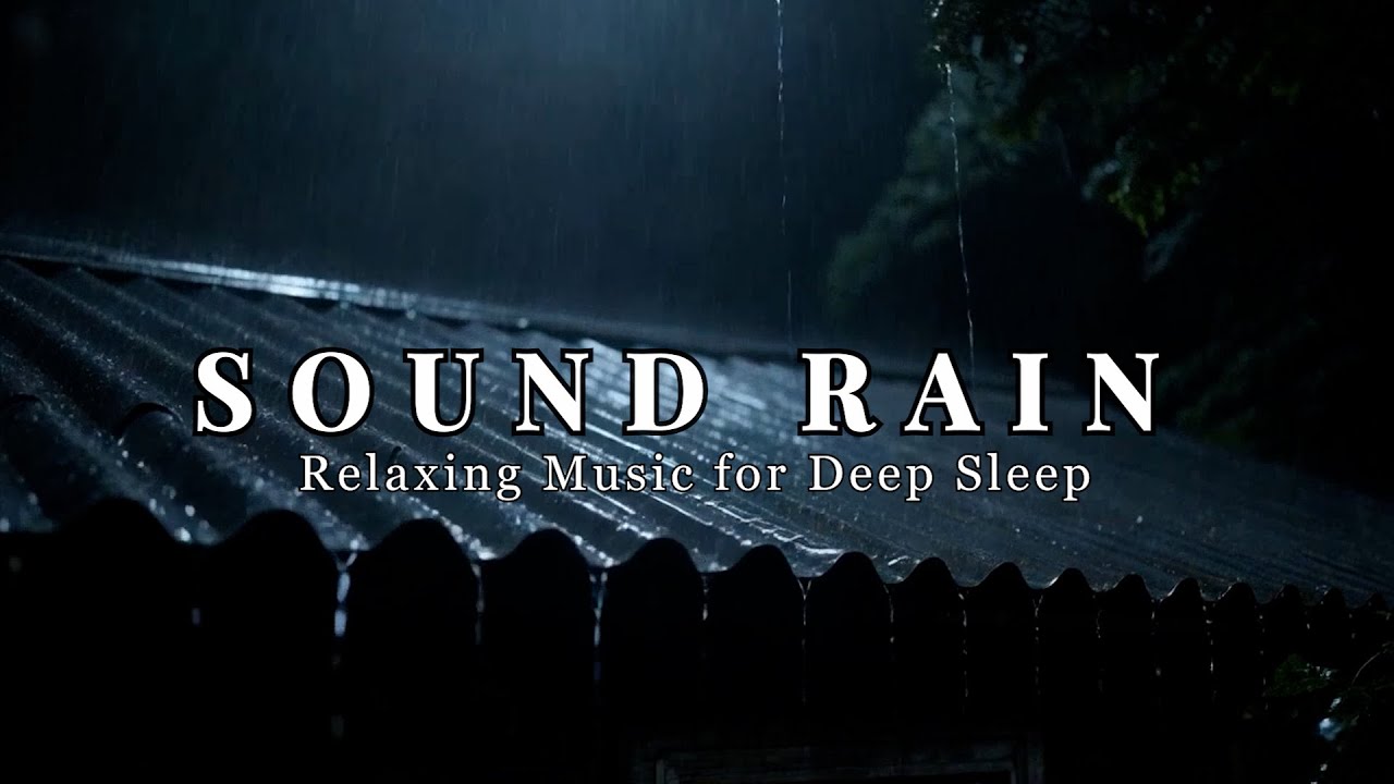 Sleep Deeply with Roaring Rain & Thunder on Tin Roof | Calm Rural Night Ambience