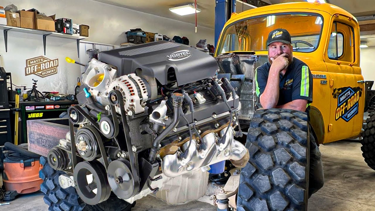 Massive Engine For A Massive Off Road Wrecker!