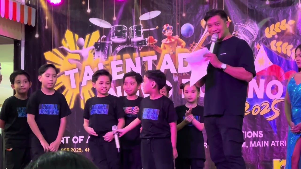 Little Dominant Quick interview on stage during Semi Finals of Talentadong novo ecijano 2025