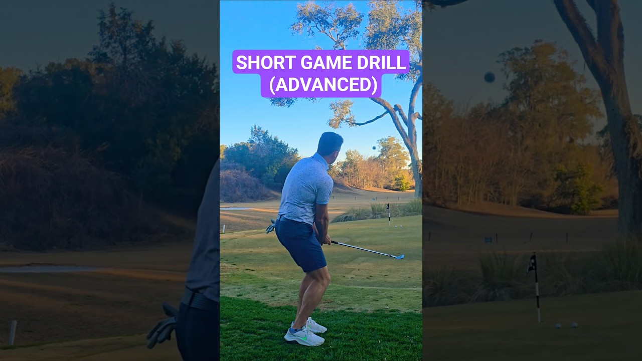 Упражнение на короткую игру #golftechnique #golf #golfer #golfskill #golfswing #golftraining
