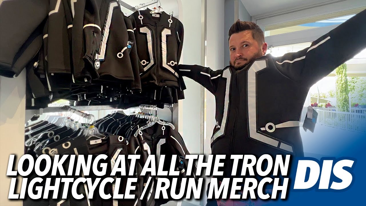 Shopping at the TRON Lightcycle / Run Gift Shop