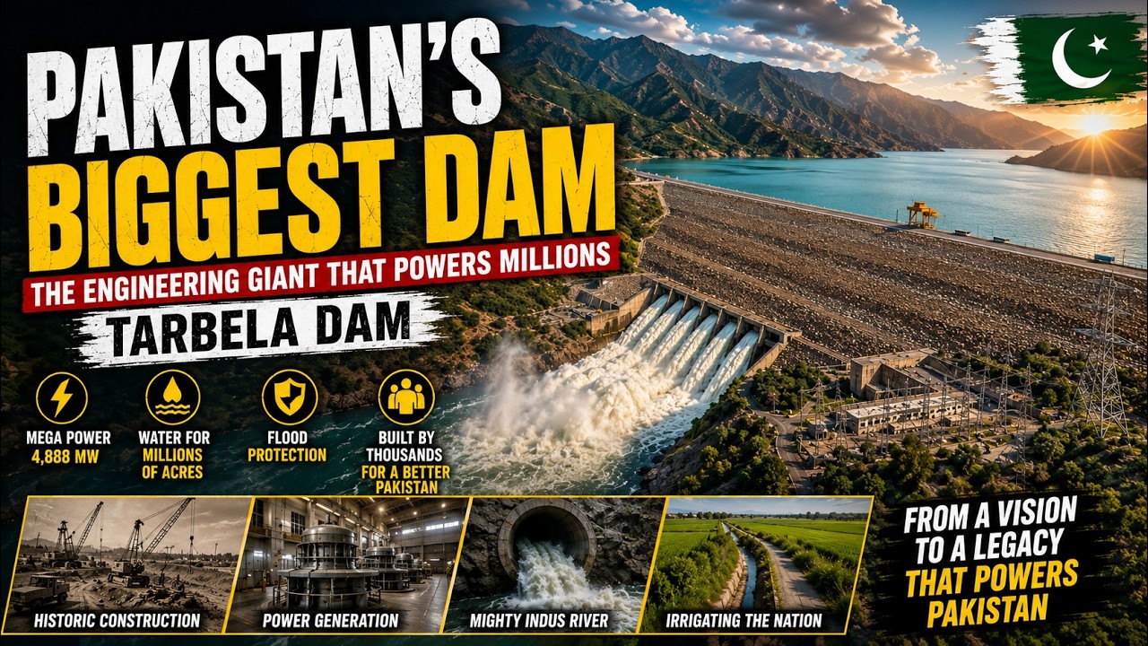 Tarbela Dam: The Engineering Giant That Powers Pakistan | World's Largest Earth-Filled Dam