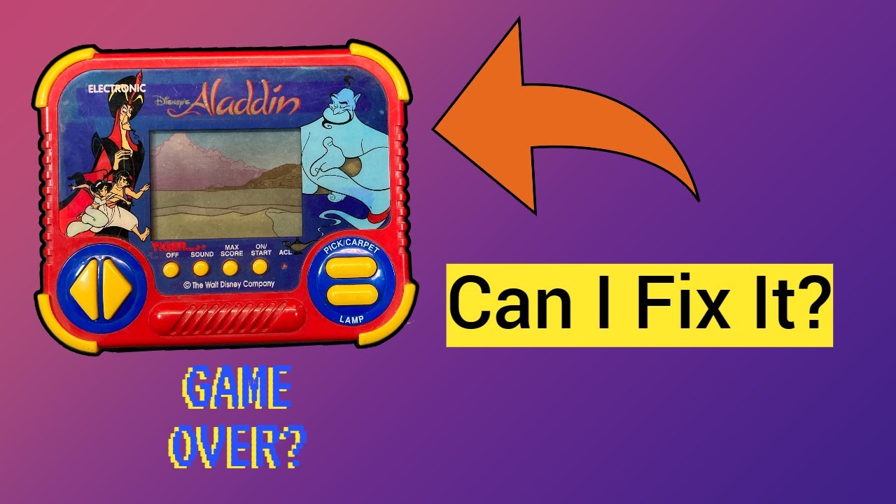 Fixing a BROKEN Tiger Electronics Aladdin Game | Retro Gaming Revival!