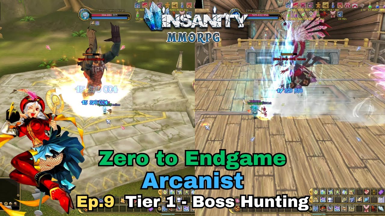 Insanity FlyFF - Arcanist  ZTE - Ep.9 - Tier 1 - Bosshunting