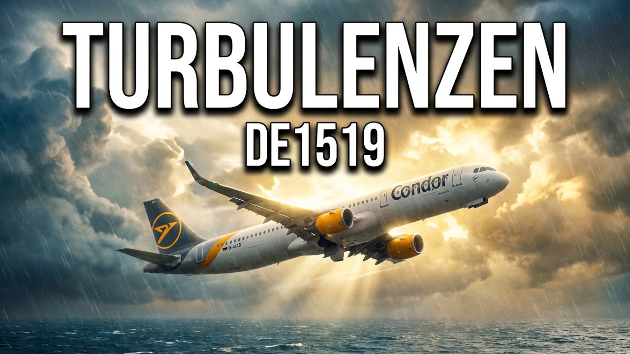Turbulenzen - lustiger Flug - Gran Canaria - Hamburg mit Condor DE1519 - 4K