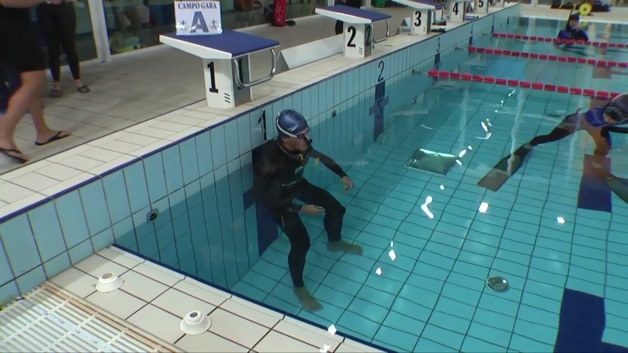 Federico Mana DNF (Rana sub) Campionati Italiani apnea Indoor  Lignano  Sabbiadoro novembre 2009