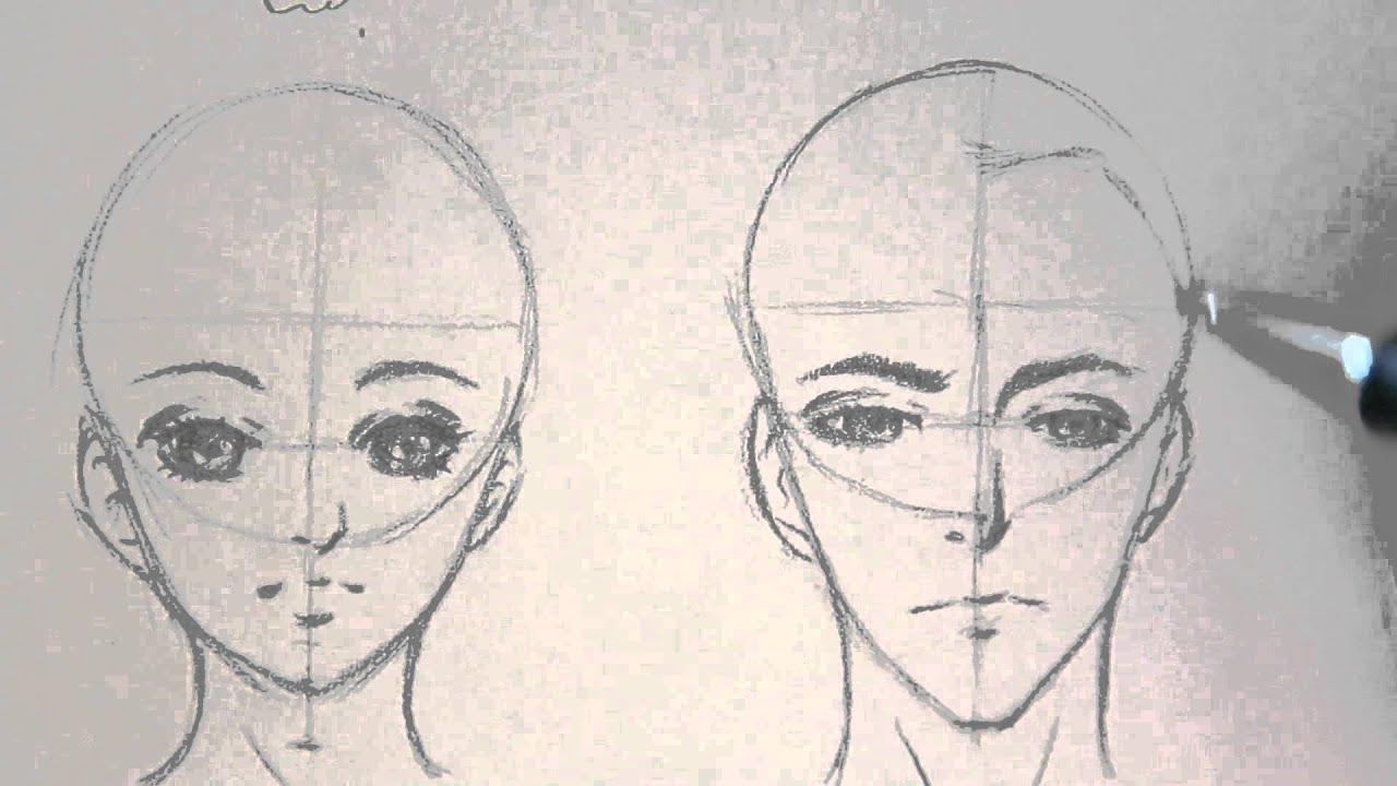 الفرق بين رسم وجه البنت والولد