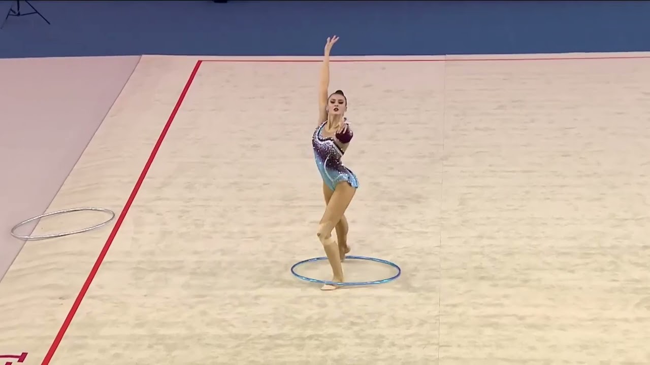 Alina Harnasko hoop final Sky Grace 2024 33.00 gold (BLR)