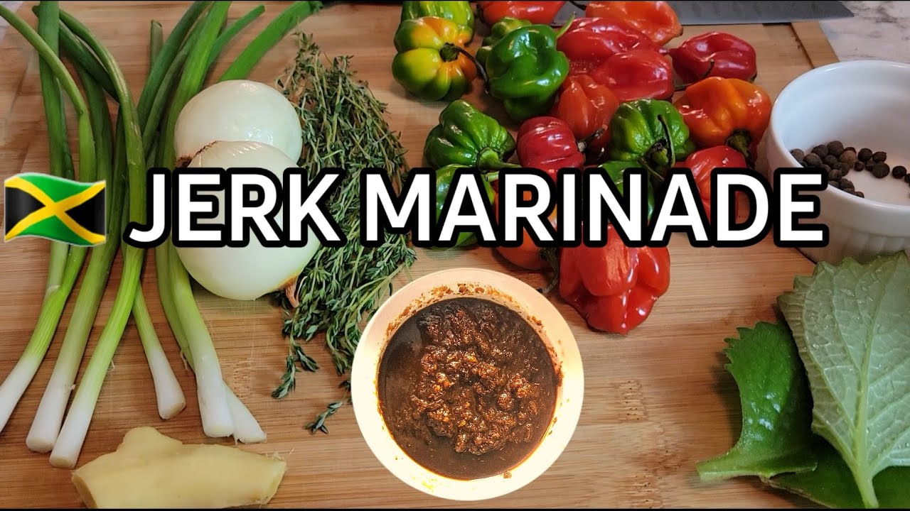 JERK MARINADE RECIPE | How to Make Jamaican Jerk Chicken Oven Style
