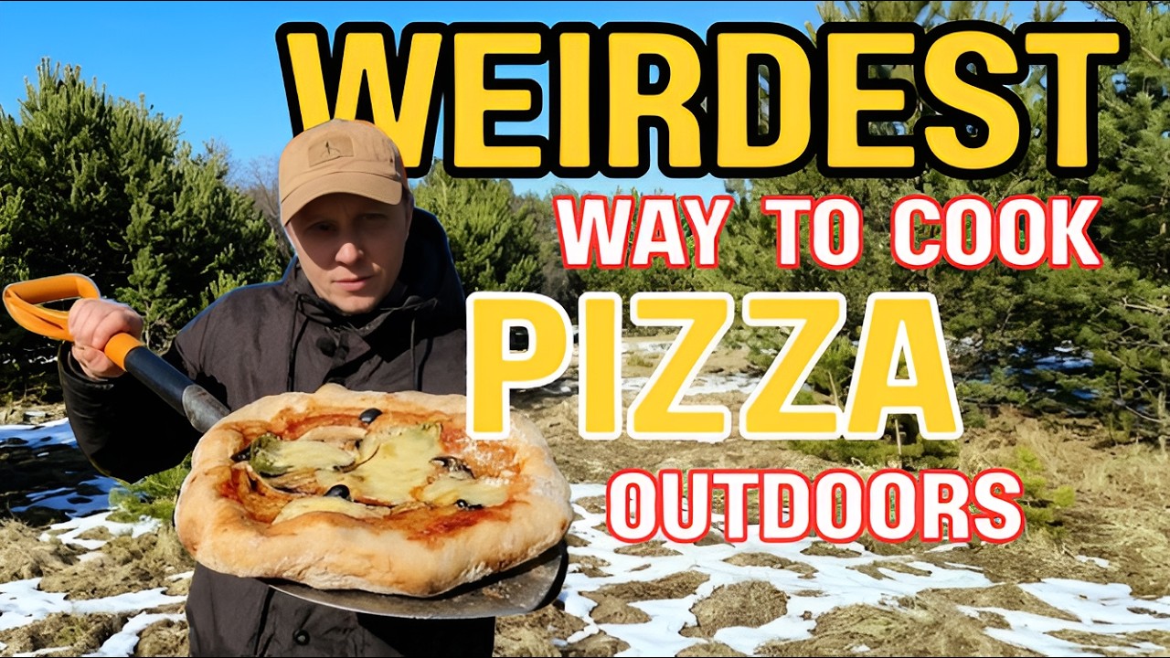 The Weirdest Way to Cook Pizza Outdoors: No-Oven Shovel Hack!
