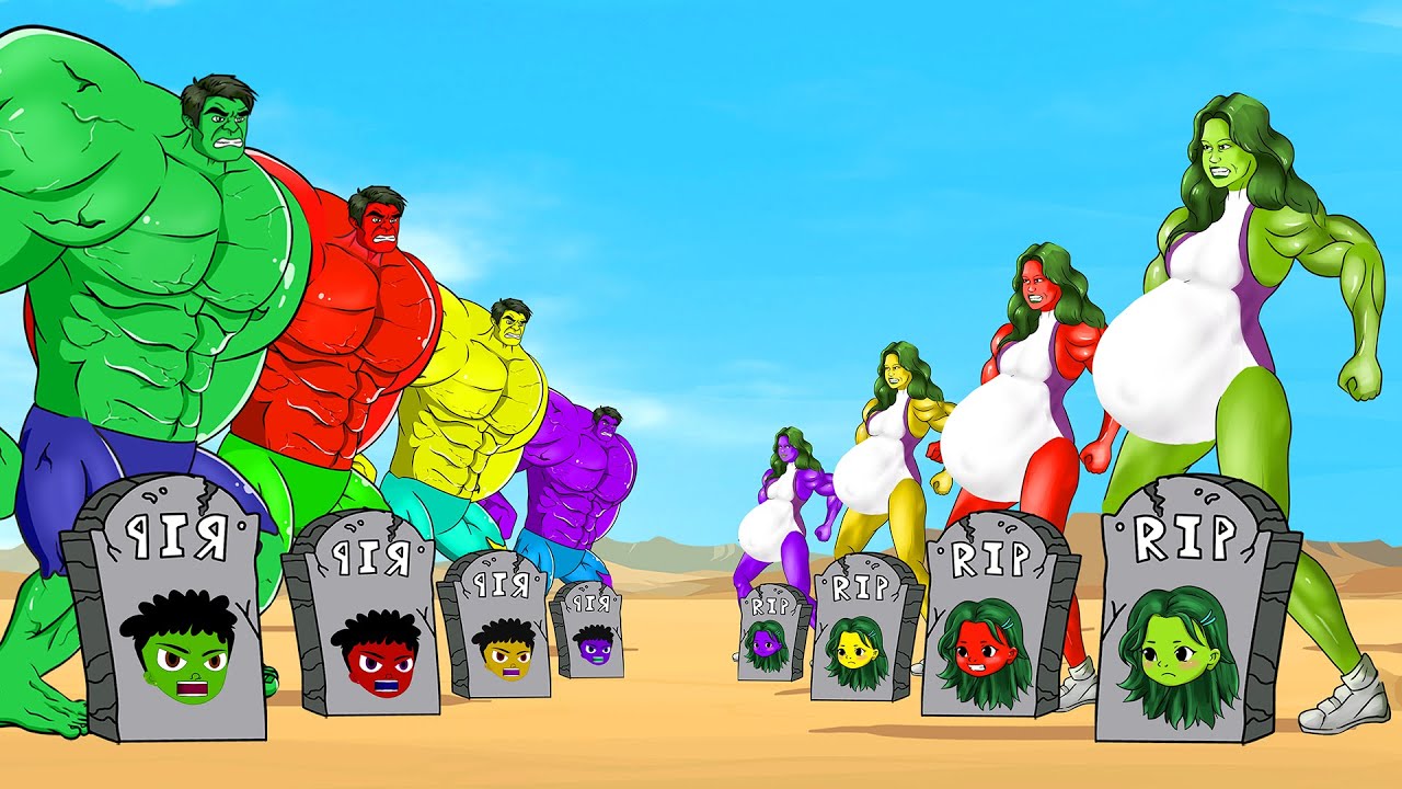Rescue ALL HULK COLORS Family & SHE HULK PREGNANT : Returning From The Dead SECRET - FUNNY #2