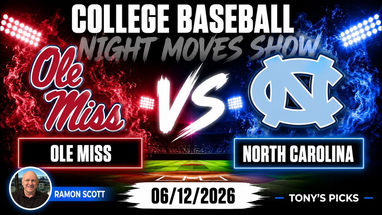 Ставки и прогнозы на матч по бейсболу между командами Ole Miss и North Carolina, 12.06.2026 | Nig...