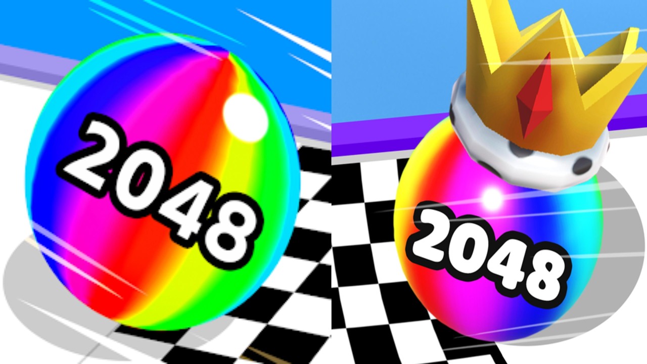Ball Run 2048 vs Ball Merge 2048 - Gameplay Walkthrough Mobile Game Android Ios Gaming All Levels