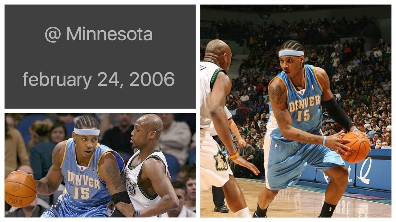 Carmelo Anthony 30 pts + GAME WINNER @ Minnesota  Timberwolves Highlights (february 24, 2006)