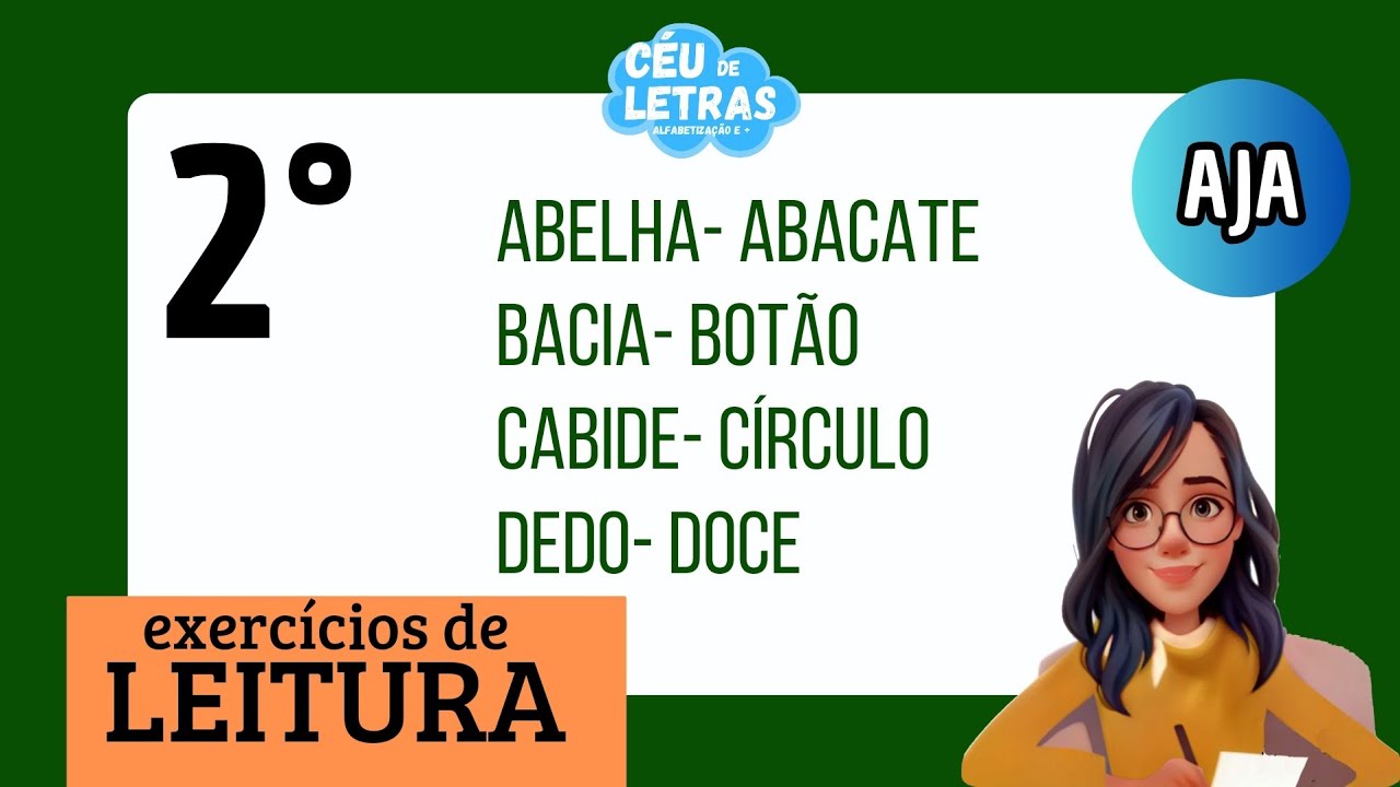 AULA DE LEITURA E EXERCÍCIOS PARA JOVENS E ADULTOS| Aprender ler e escrever|Alfabetização