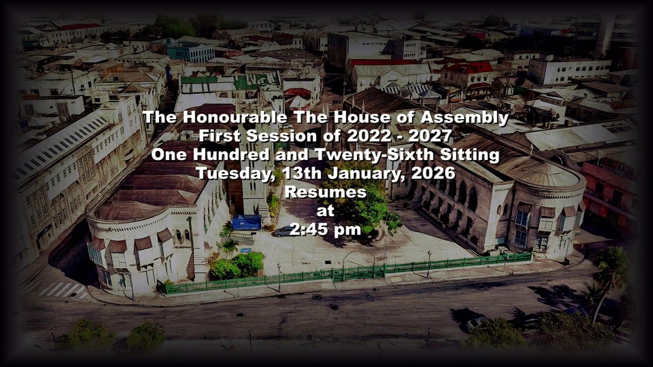 126th Sitting of the First Session of the 2022-2027 The Honourable House of Assembly (Jan 13, 2026)