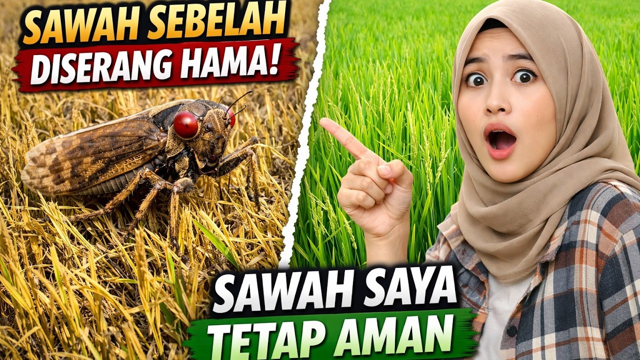Sawah Sebelah Hancur Diserang Hama… Tapi Sawah Ini Tetap Aman, Rahasianya Ini!