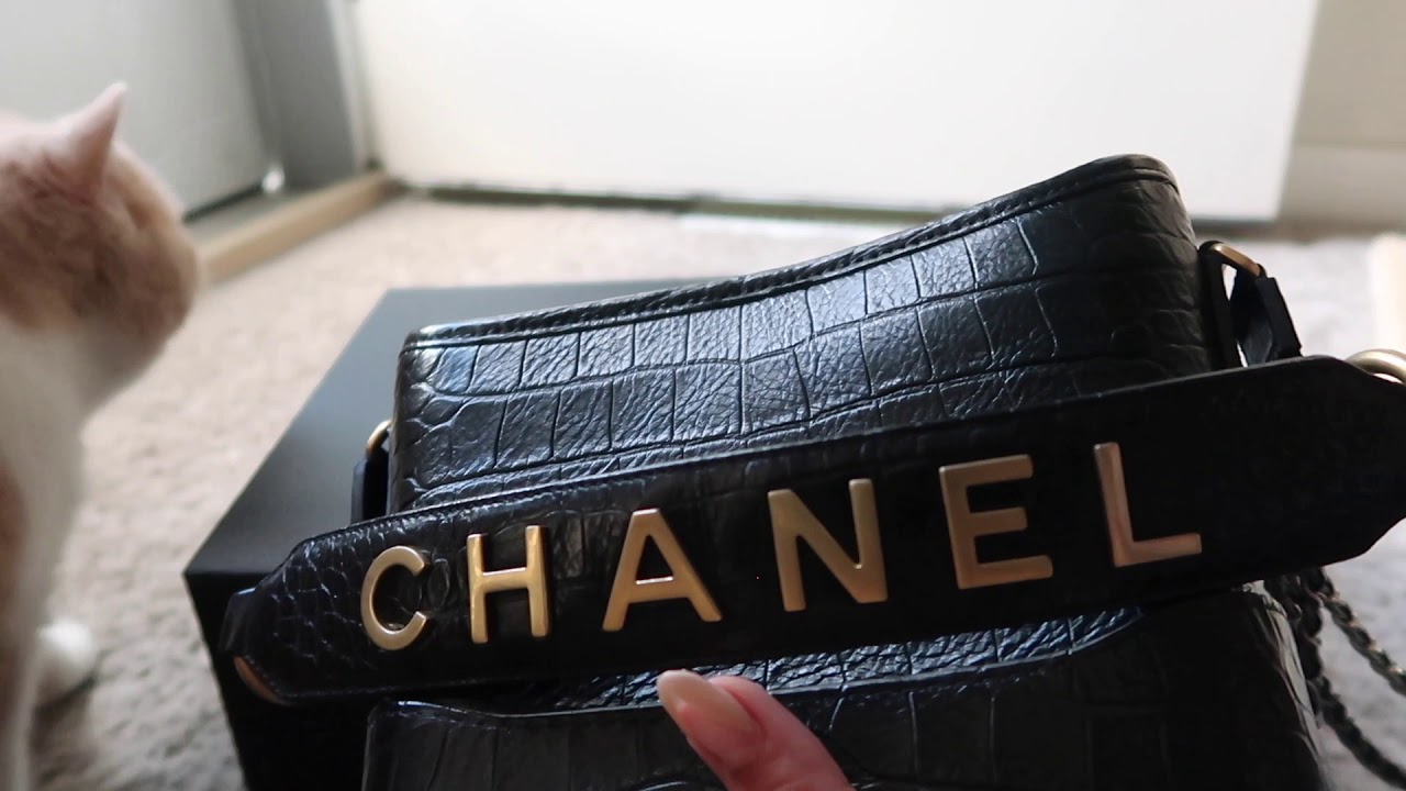 Chanel Small Gabrielle Croc Embossed - Unboxing First Impressions and What Fits