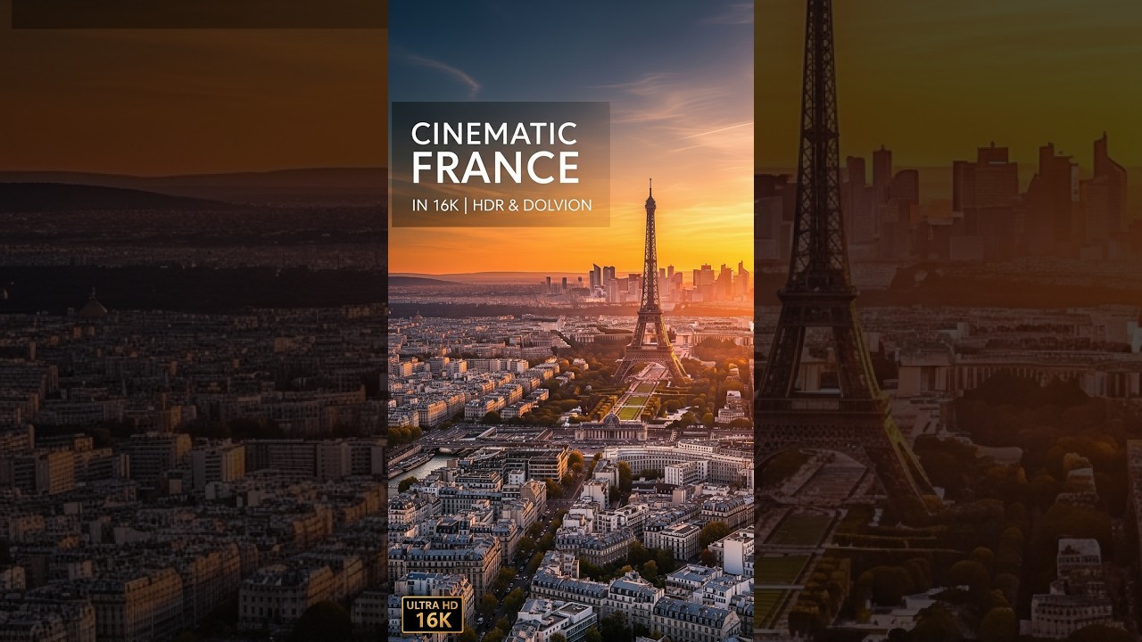 Cinematic France in 16K HDR | Dolby Vision & 240FPS | Aerial & Ground Showcase