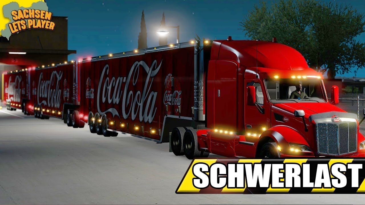 ATS Schwerlast #6 - 3fach Coca Cola Trailer - American Truck Simulator Schwerlast Mod