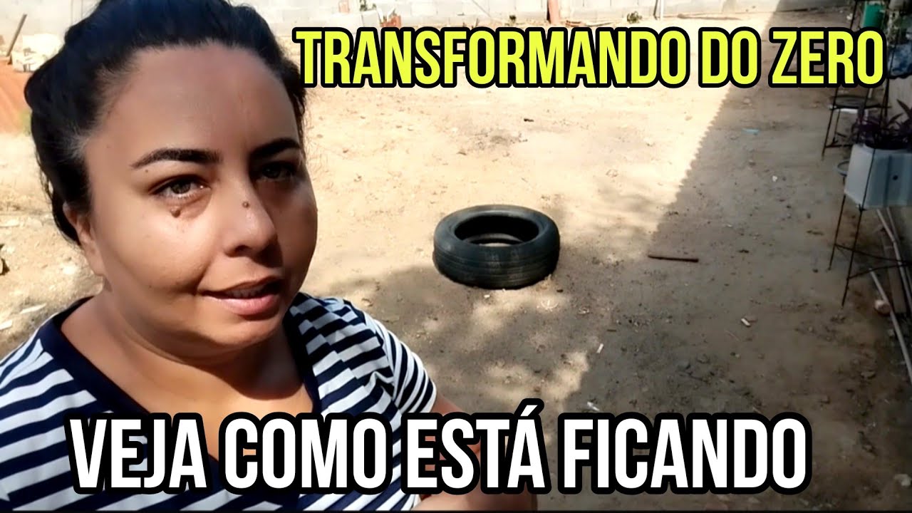 TRANSFORMANDO QUINTAL DO ZERO AO LADO DE CASAS ABANDONADAS 