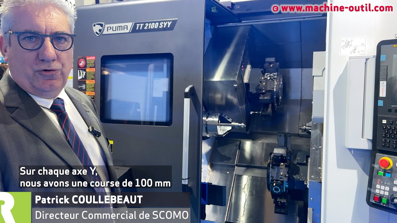 Tour bi broche bi tourelle avec capacité en diamètre de 230 mm DN Solutions Puma TT 2100 SYY
