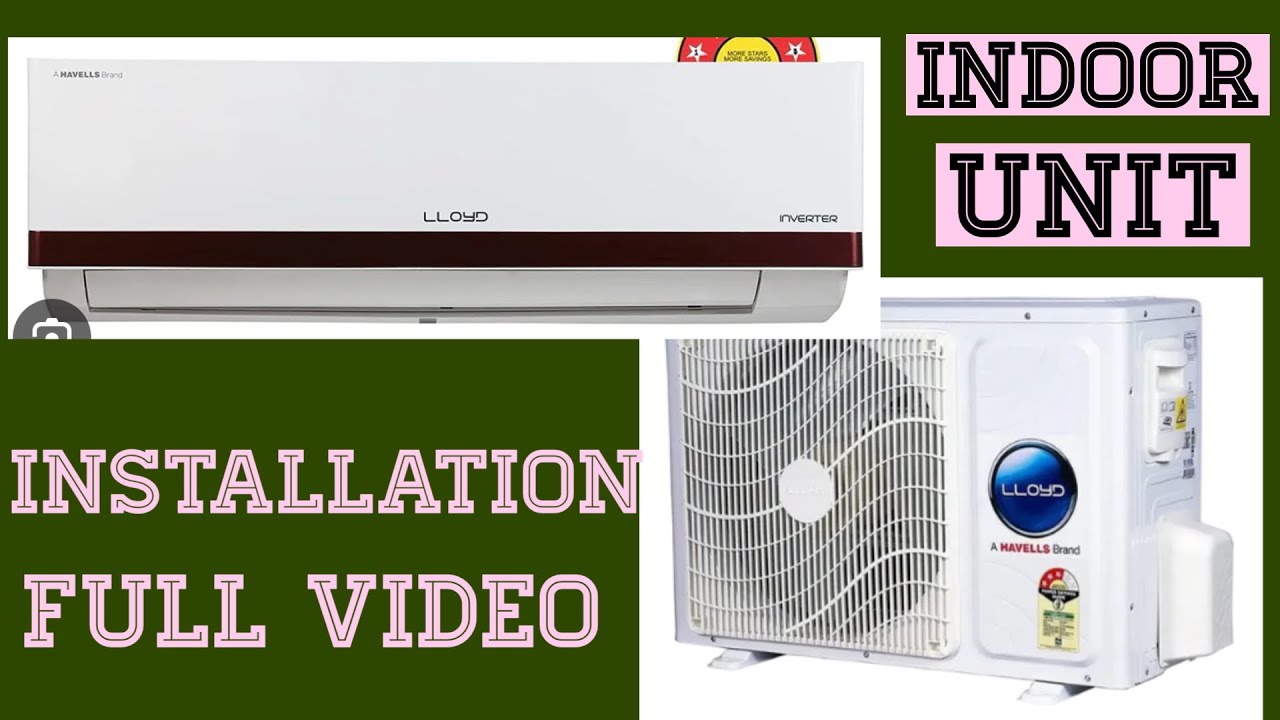 Lloyd 1.5 Ton Split AC Installation done. Copper piping, pressure testing  leakage check completed.