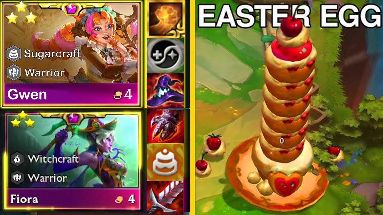 TFT Set 12 - Sugarcraft 2200 Fiora⭐⭐⭐  Gwen⭐⭐⭐