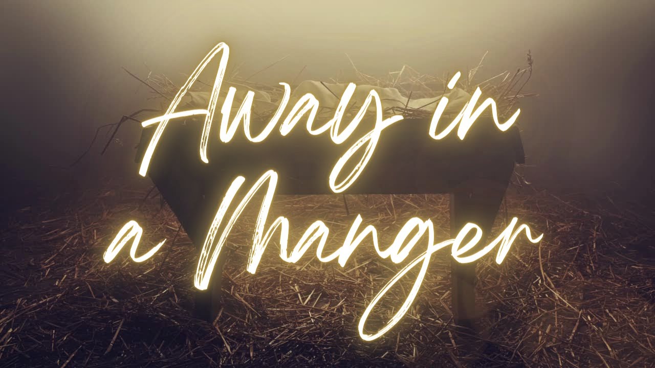 Away in a Manger - Lyric Video- Karaoke- Instrumental- Accompaniment Track- No Vocals