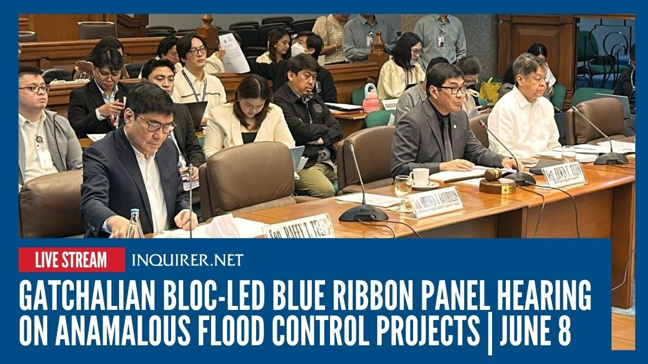 LIVE: Gatchalian bloc-led blue ribbon panel hearing on anamalous flood control projects | June 8