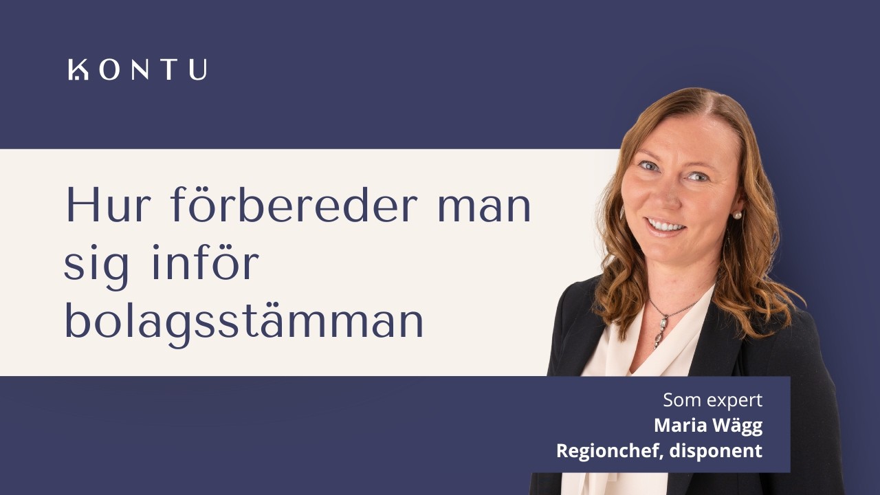 Hur förbereder man sig inför bolagsstämman | Kontu webbinarium