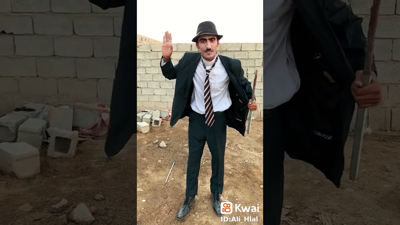 سعلوسه يقلد شارلي شابلن