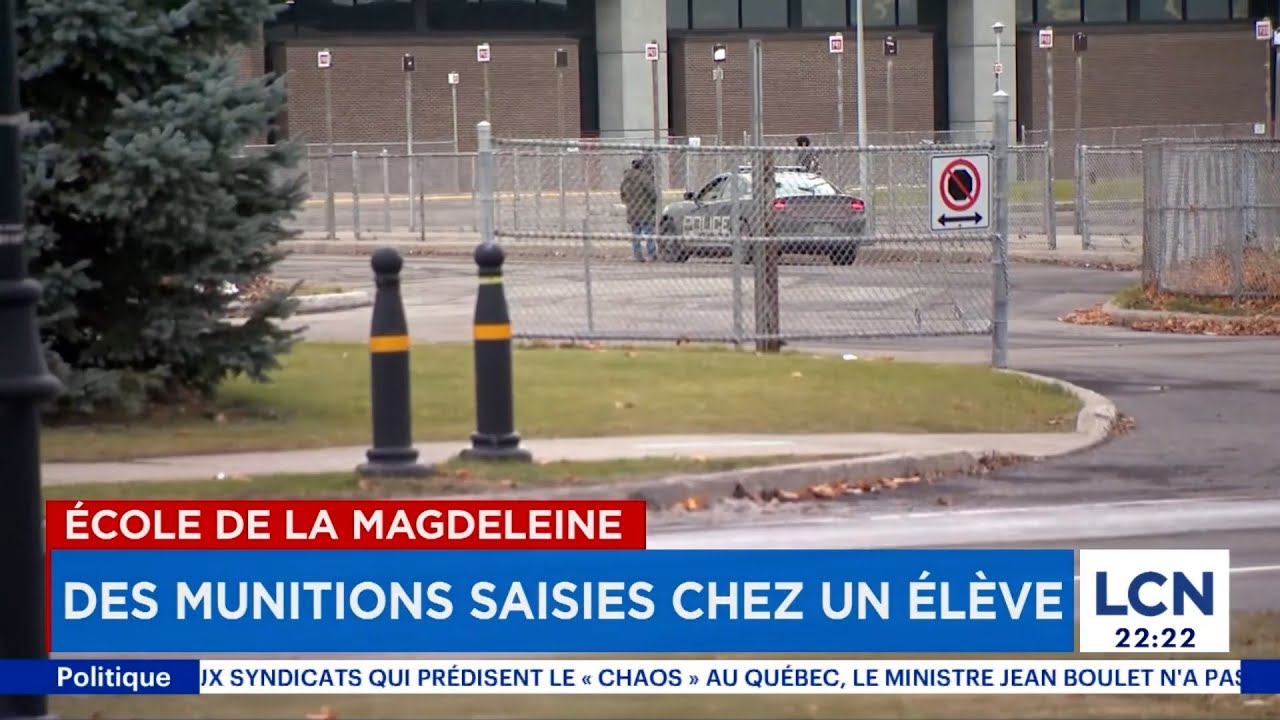 École de la Magdeleine: des munitions saisies chez un élève
