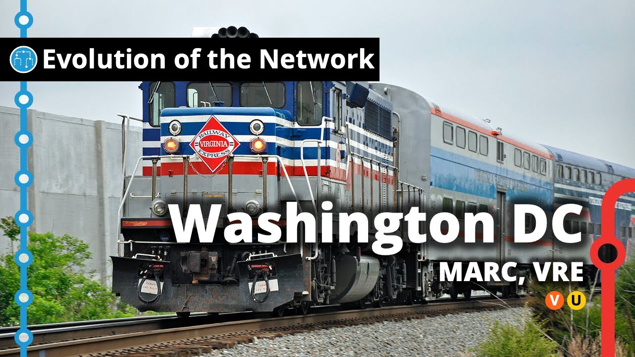 Washington DC's Commuter Rail Network Evolution