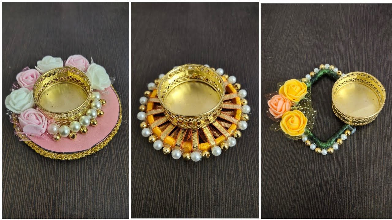 Easy and attractive Tealight Candle Holder | Diya Candle Holder | Diwali Decoration ideas #diwali