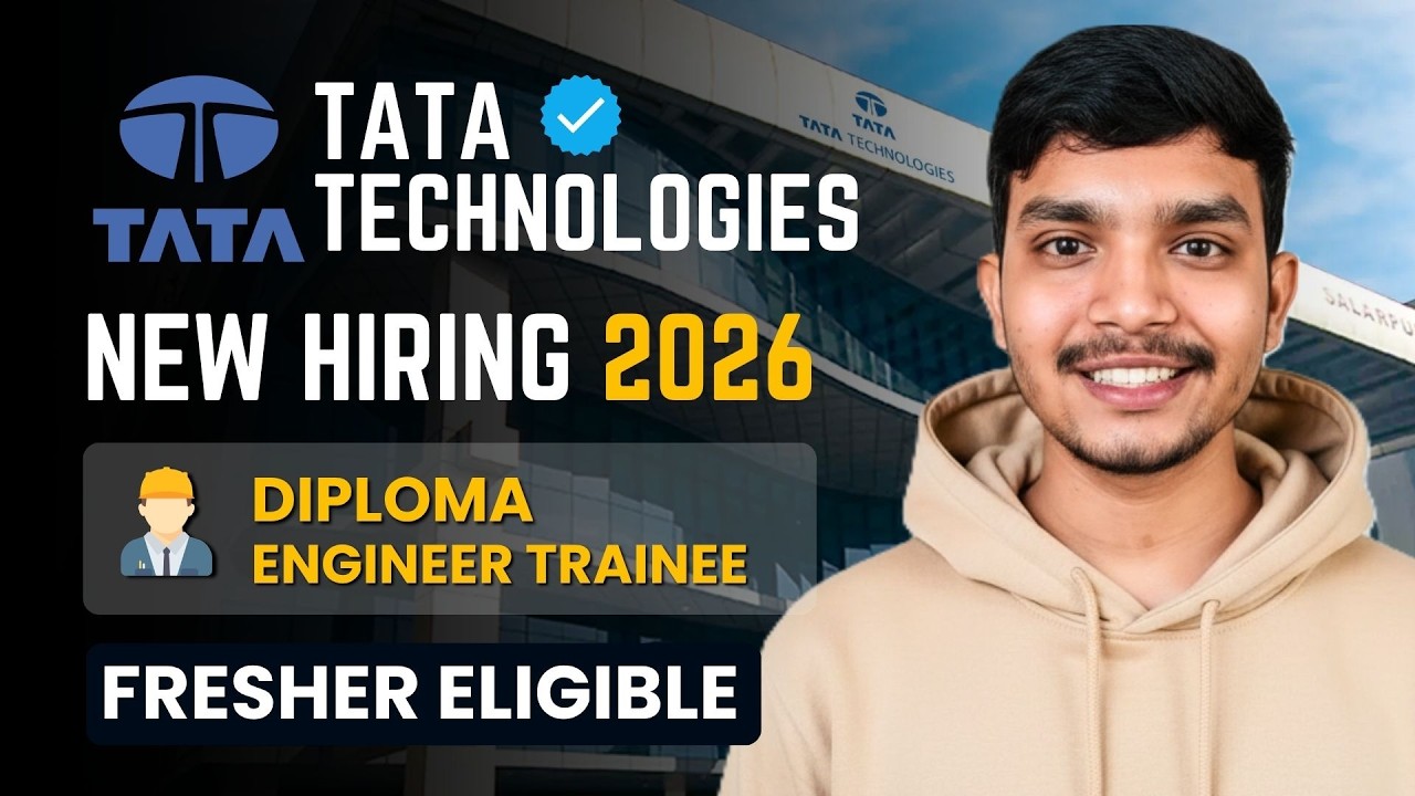 TATA DET Recruitment 2026 | Diploma Permanent Job | Tata Technologies | Manish Mahato