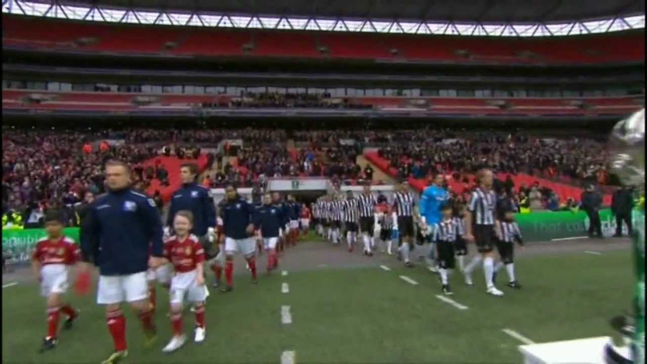 F A Trophy Cup Final 2013 Cup Final. Wrexham v Grimsby