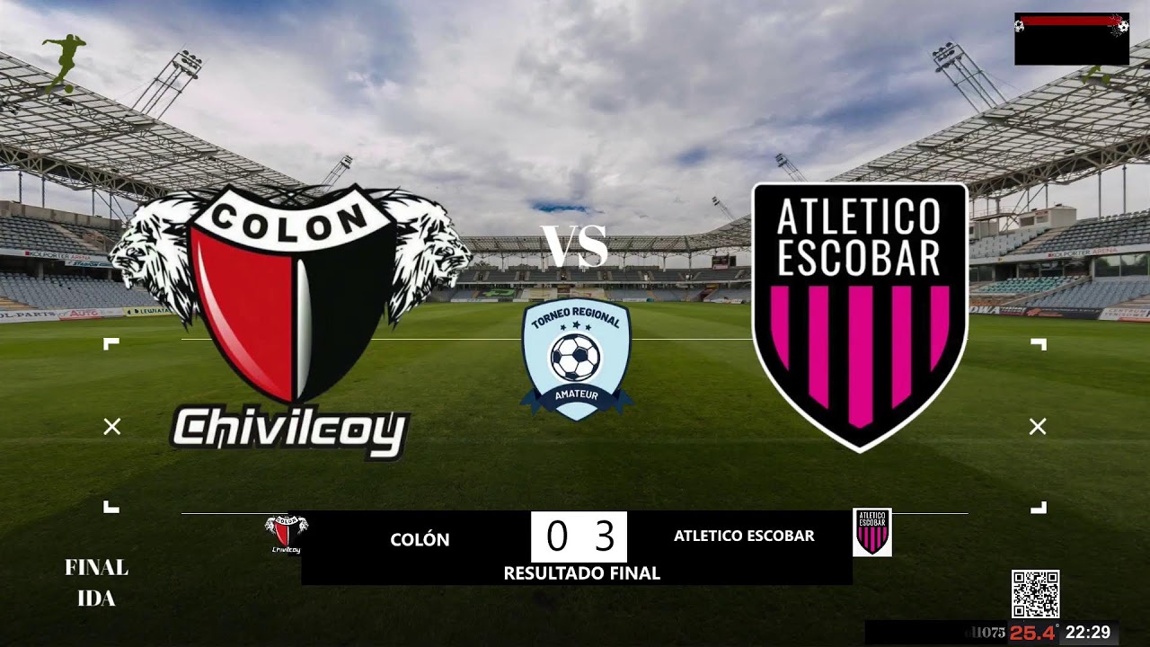 ROCK&GOL 107.5 FM - COLÓN - AT. ESCOBAR -  FINAL IDA REGIÓN PAMPEANA NORTE