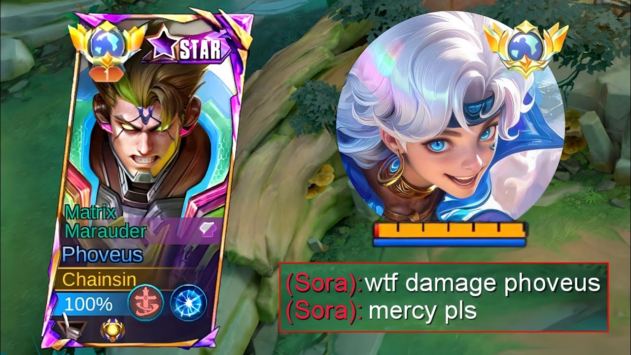Прости, Сора, но ты не победишь меня на линии опыта!! | Фовеус против Соры - Mobile Legends
