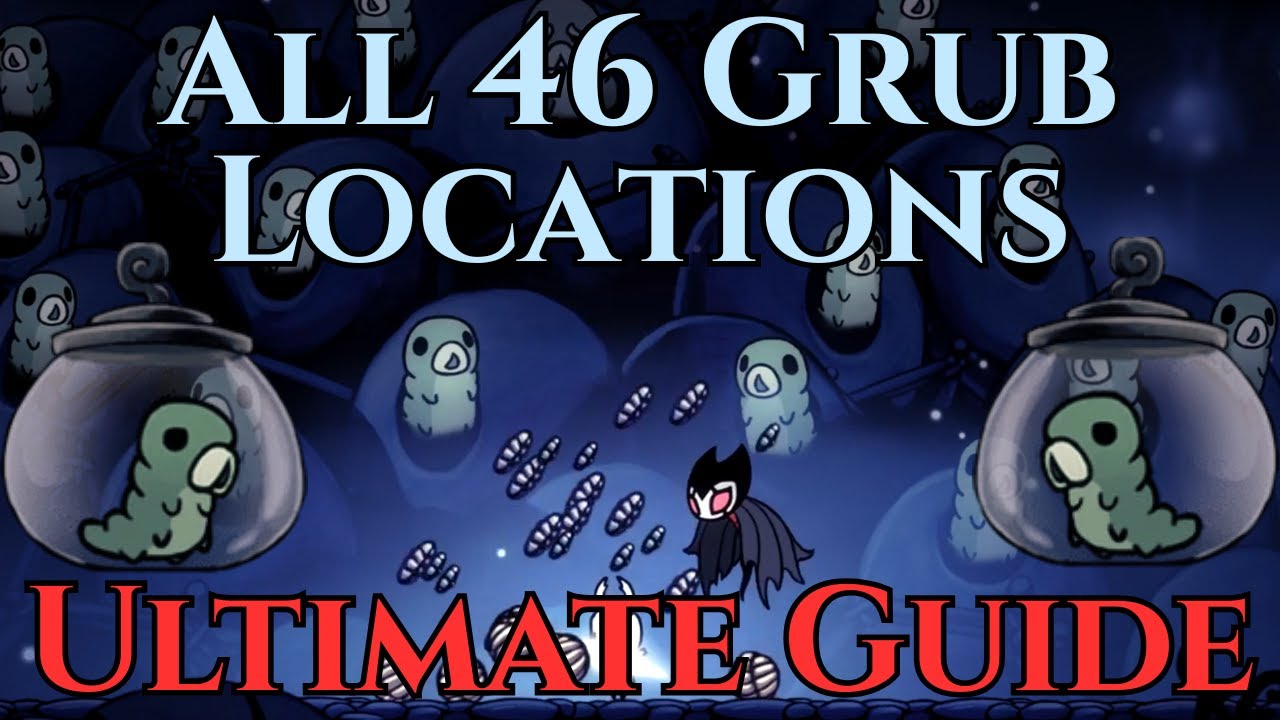 EVERY GRUB Location - All 46 Grubs in Hollow Knight Tutorial (Full Guide)