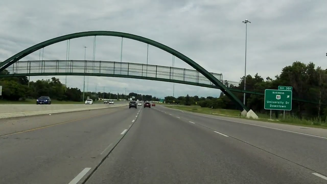 Fargo, ND Freeways Tour south/eastbound