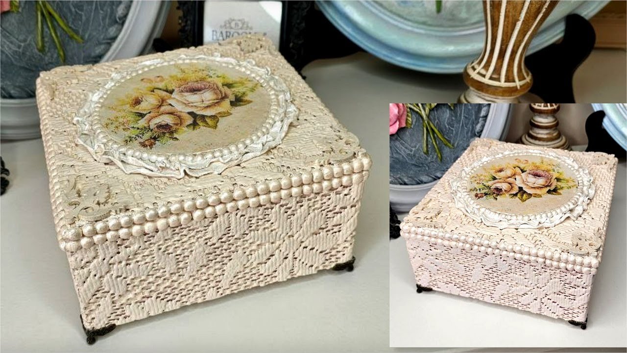 Beautiful Jewelry box from Cardboard/DIY Jewelry Box