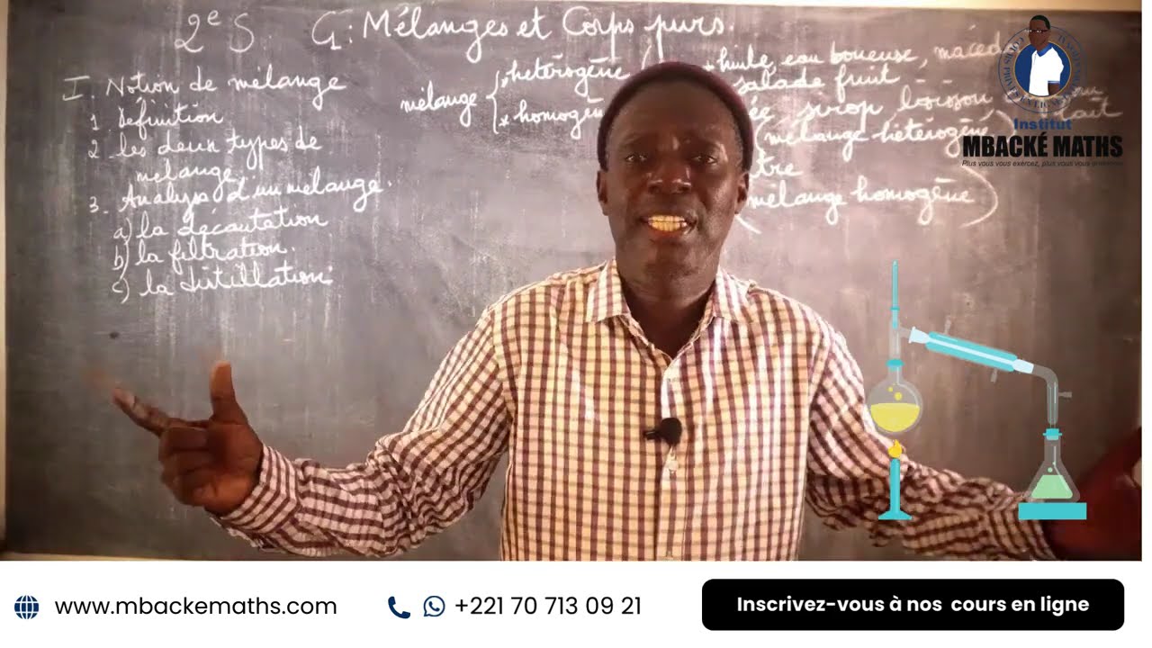 COURS 1 - MÉLANGES ET CORPS PURS - SECONDE S - CHIMIES -