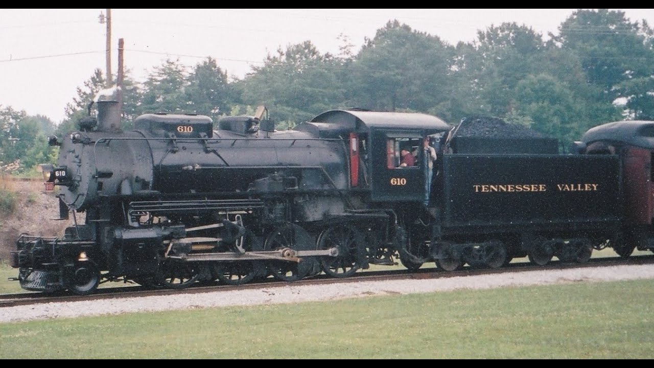 Tennessee Valley Railroad, US Army 2-8-0 No. 610, June 2004, HD